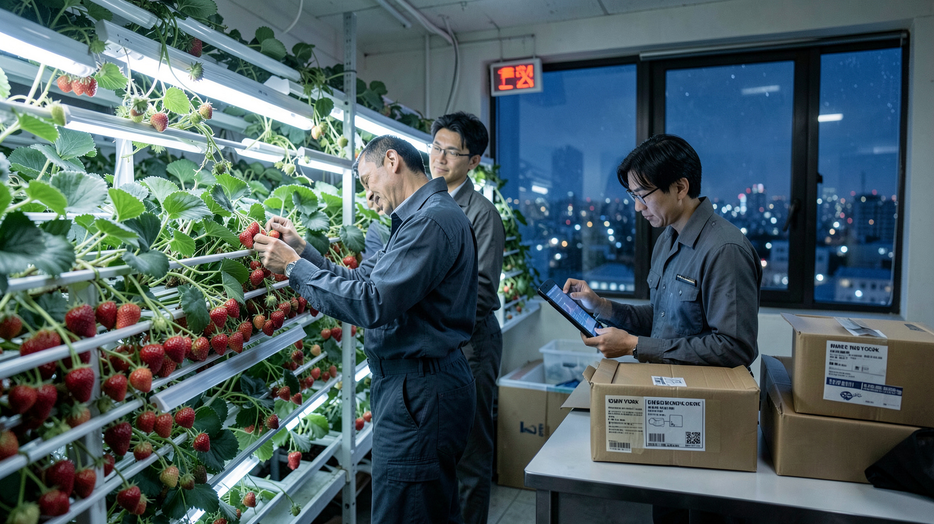 AI植物工場のイチゴがNY市場へ、日本の農業輸出を変える条件